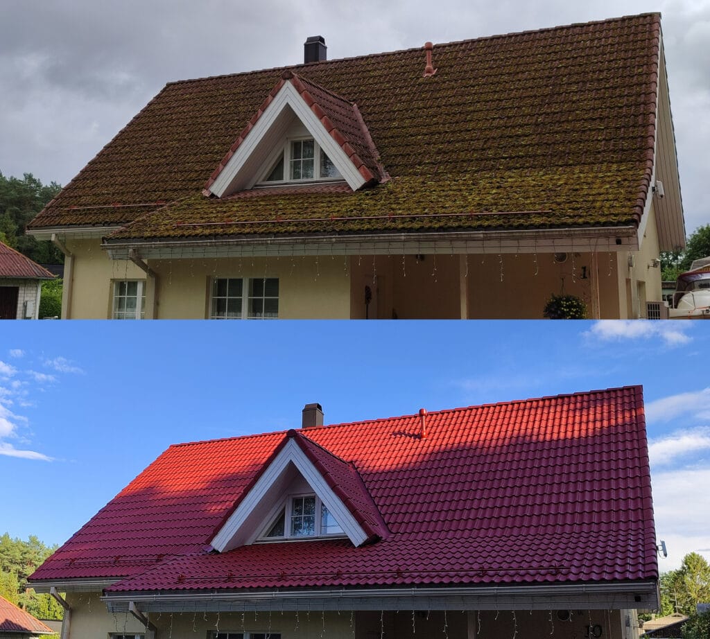 kivikatuse värvimine