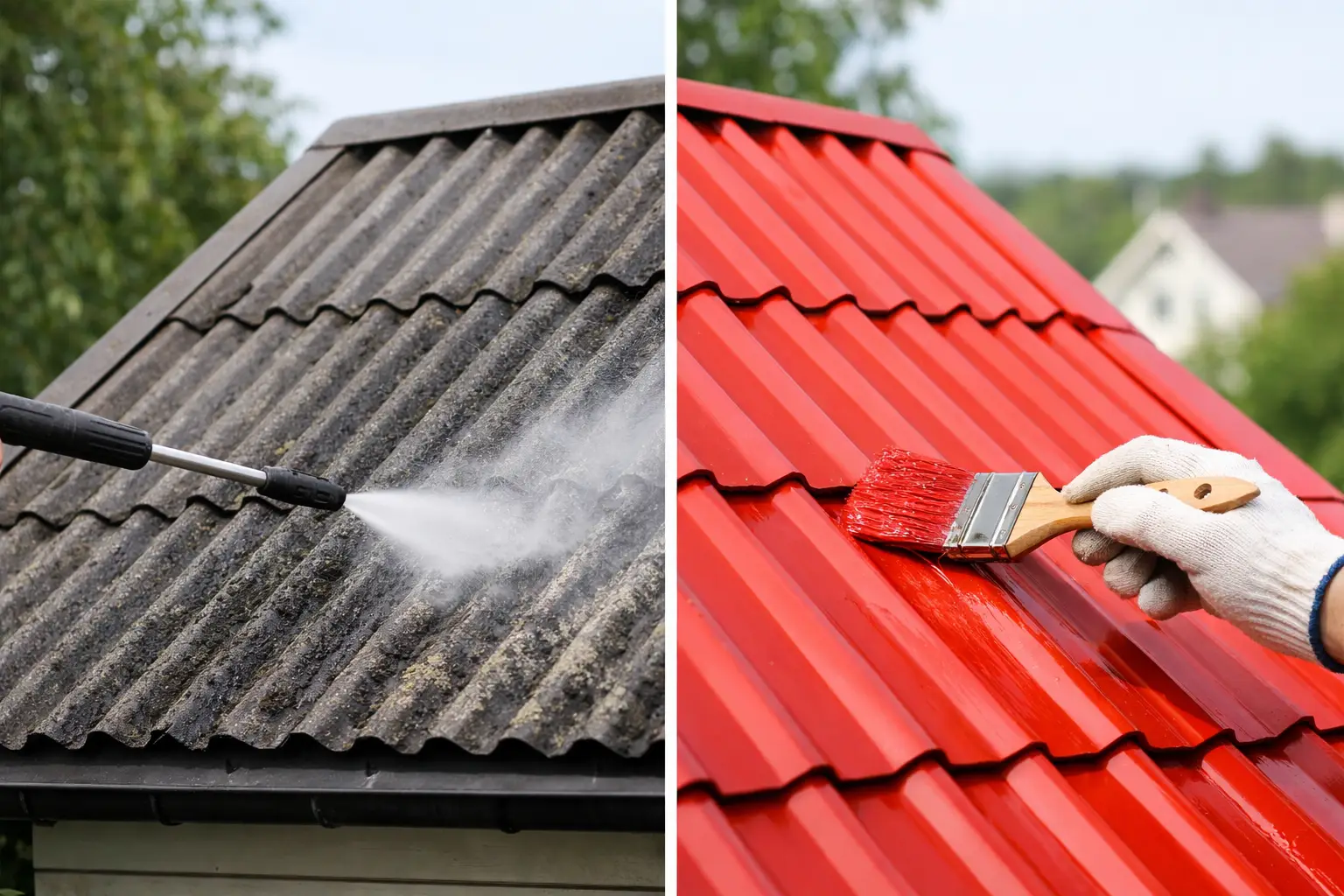 Kas katust peab värvima või piisab pesust?